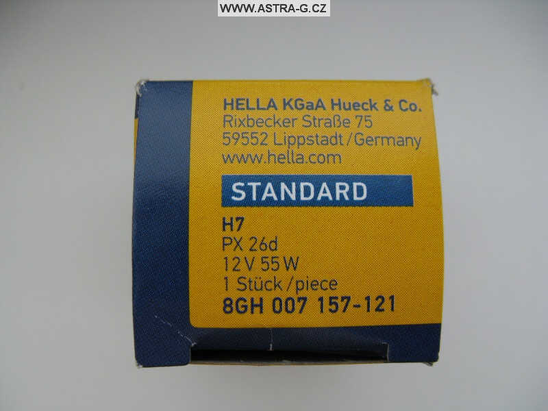 Žárovka H7 Hella